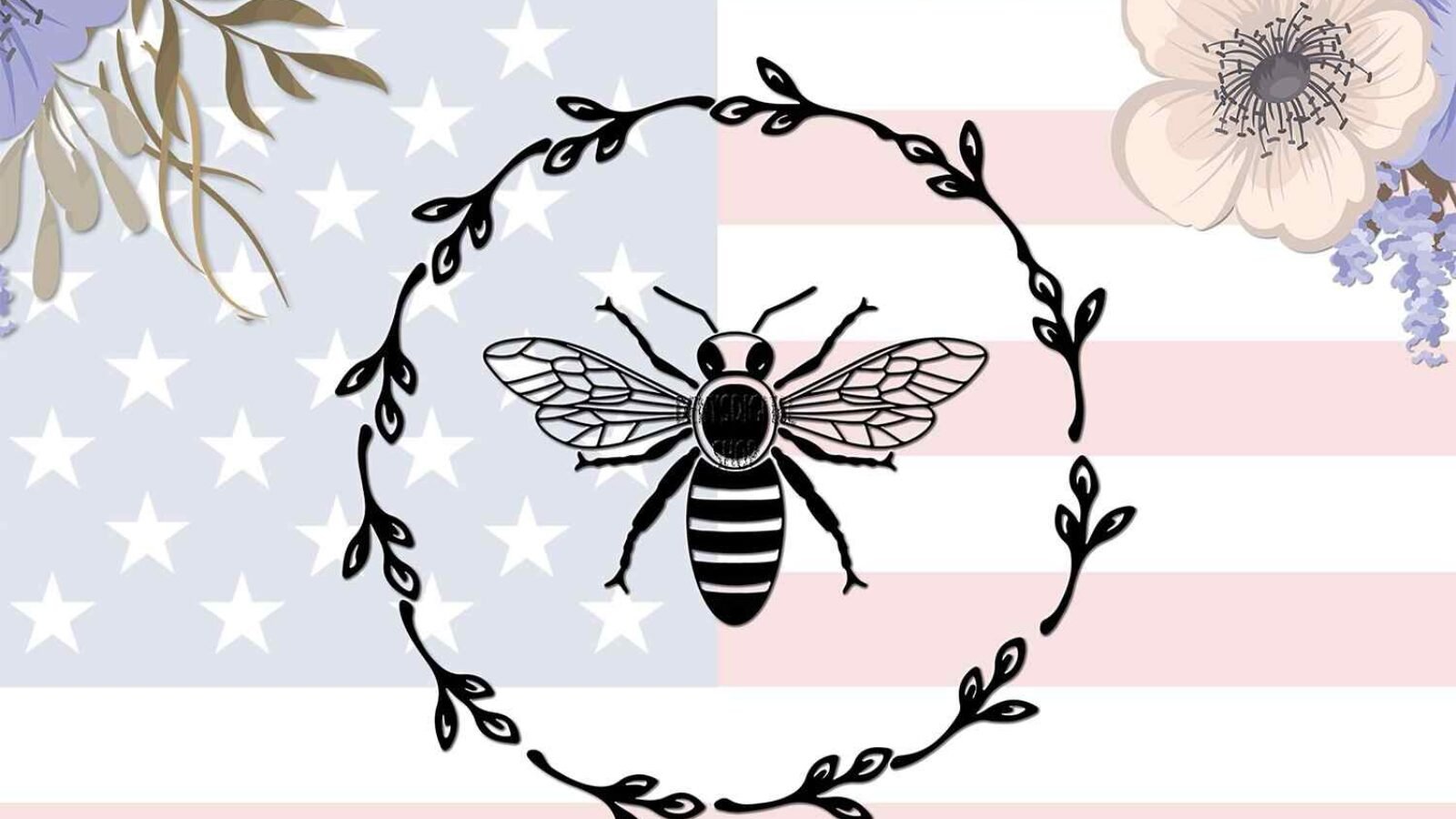 Bee SVG Bee Wreath Bee PNG Bee File for Cutting