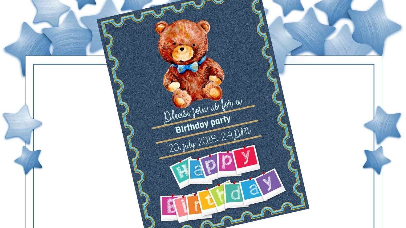 Birthday Card Invitation Card Happy Birthday Printable