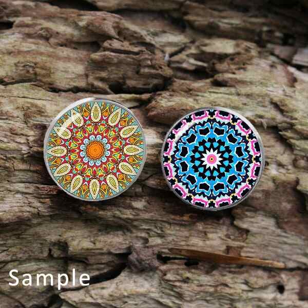 Boho Mandala Printable Jewelry Round Images