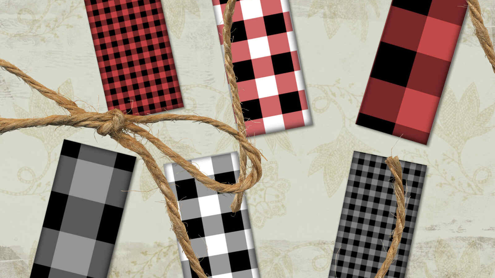 Buffalo Plaid Bookmark Buffalo Check Rustic Lumberjack