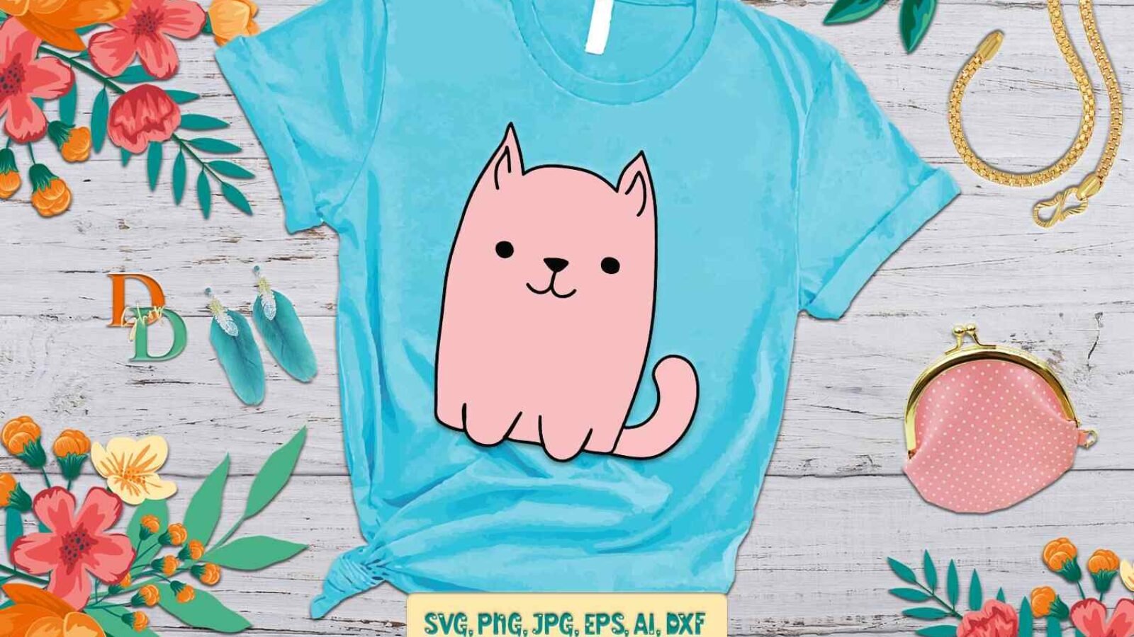 Cat Quotes Printable Image SVG for T-shirt Design