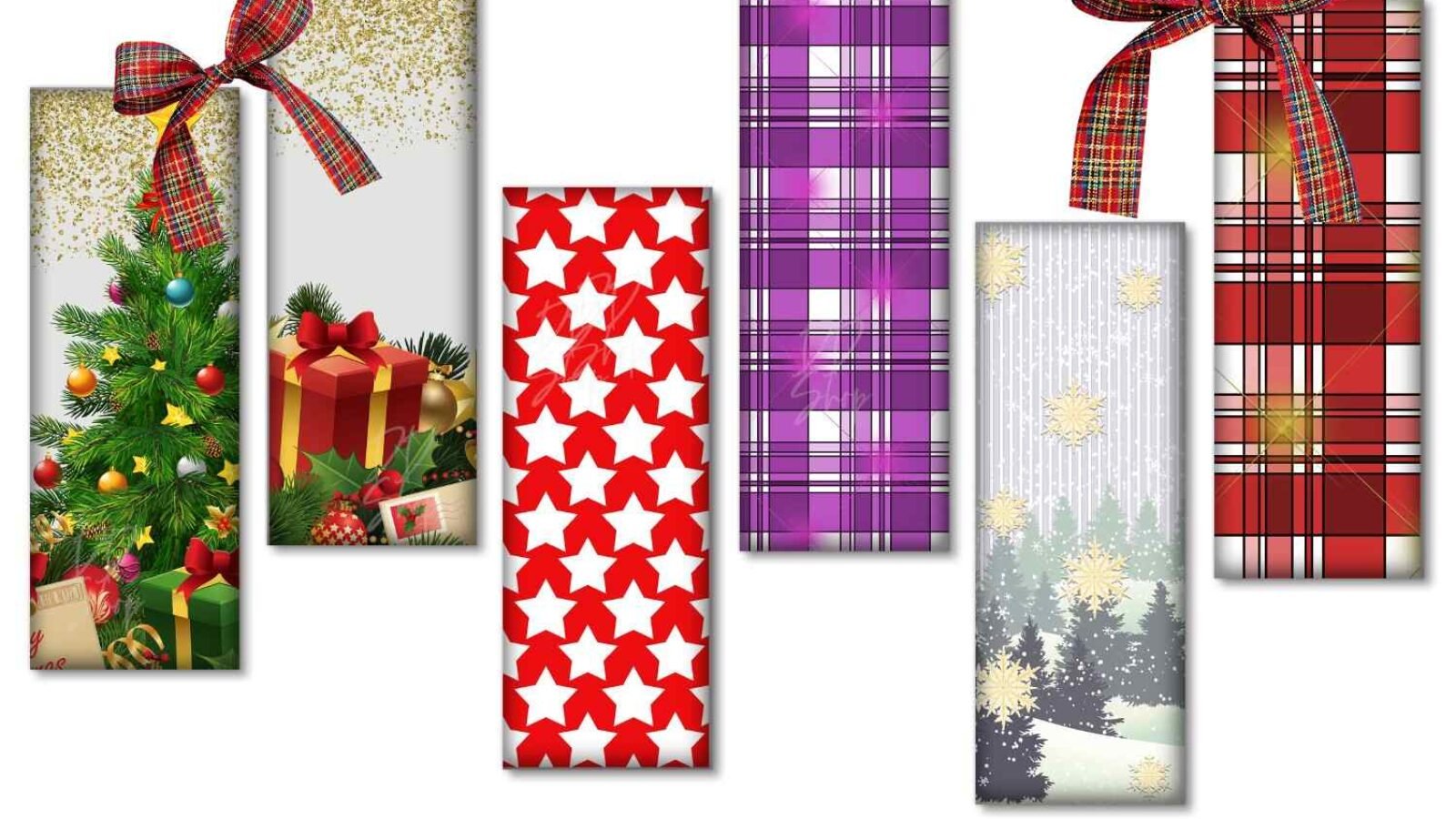 Christmas Bookmarks Digital Bookmarks Bookmarks Lovers