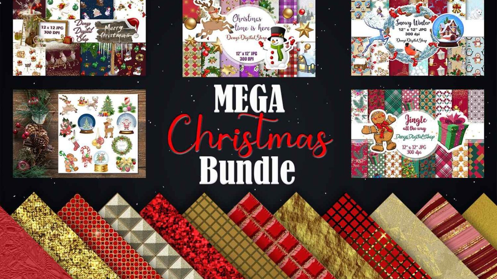 Christmas Bundles Christmas Scrapbooking Christmas ClipArt