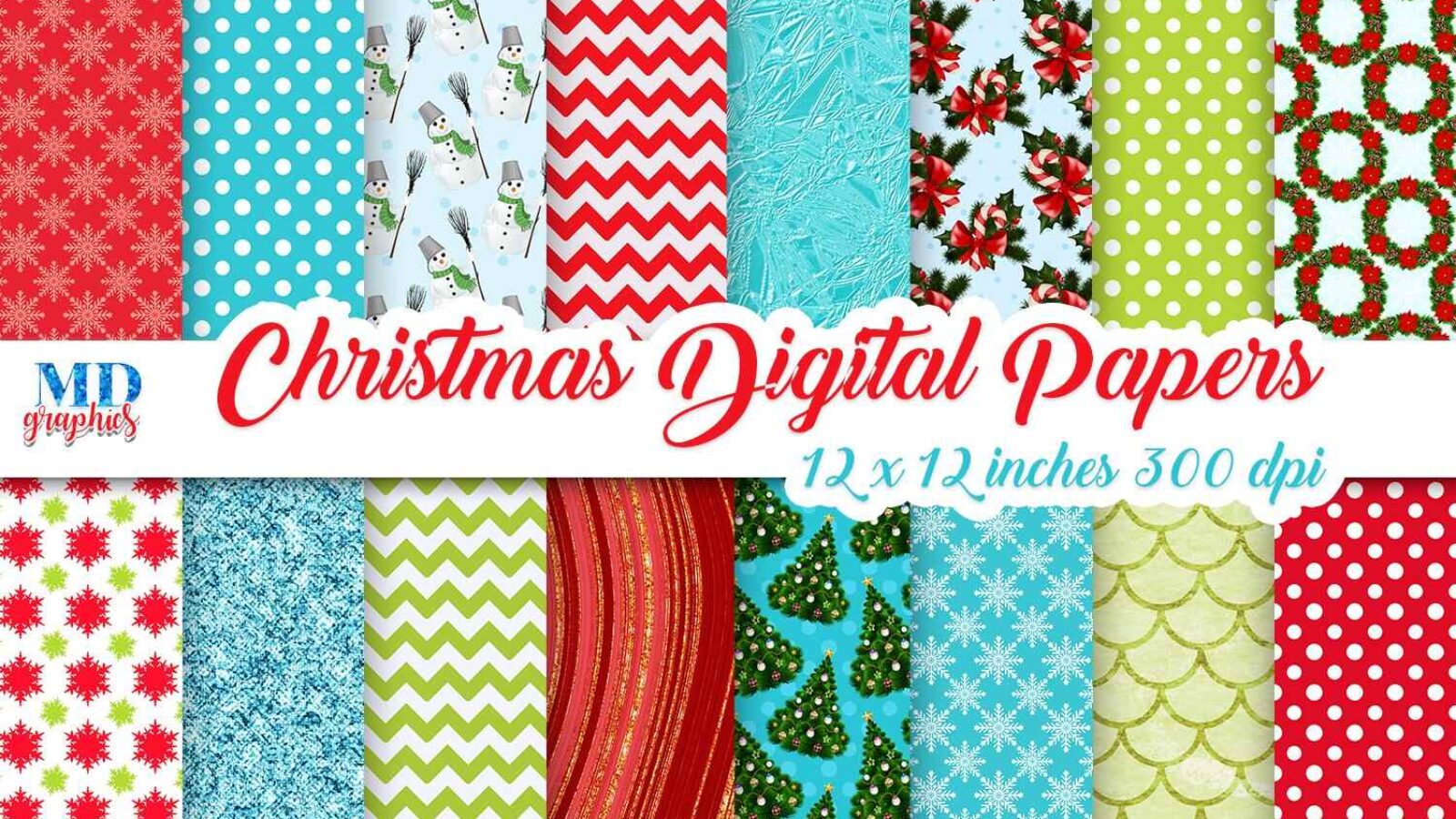 Christmas Scrapbook Papers and Holidays Cards