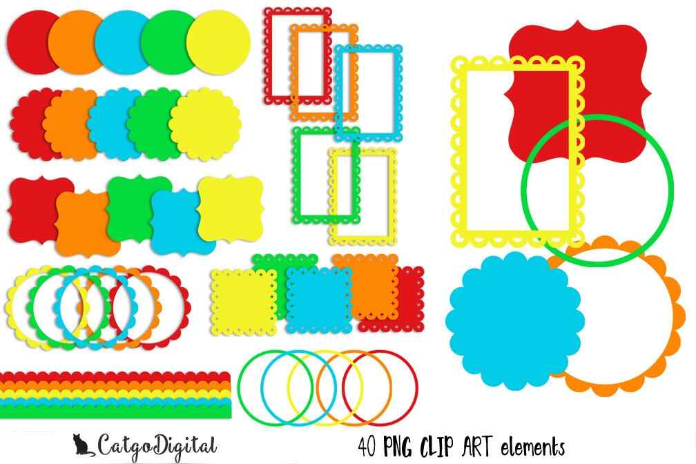 Clip Art PNG Circus Colors Individual elements