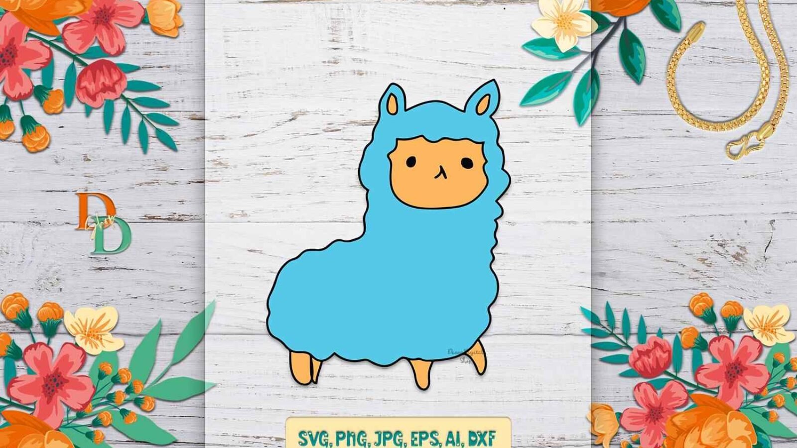 Cute Llama Digital SVG images For T-shirt
