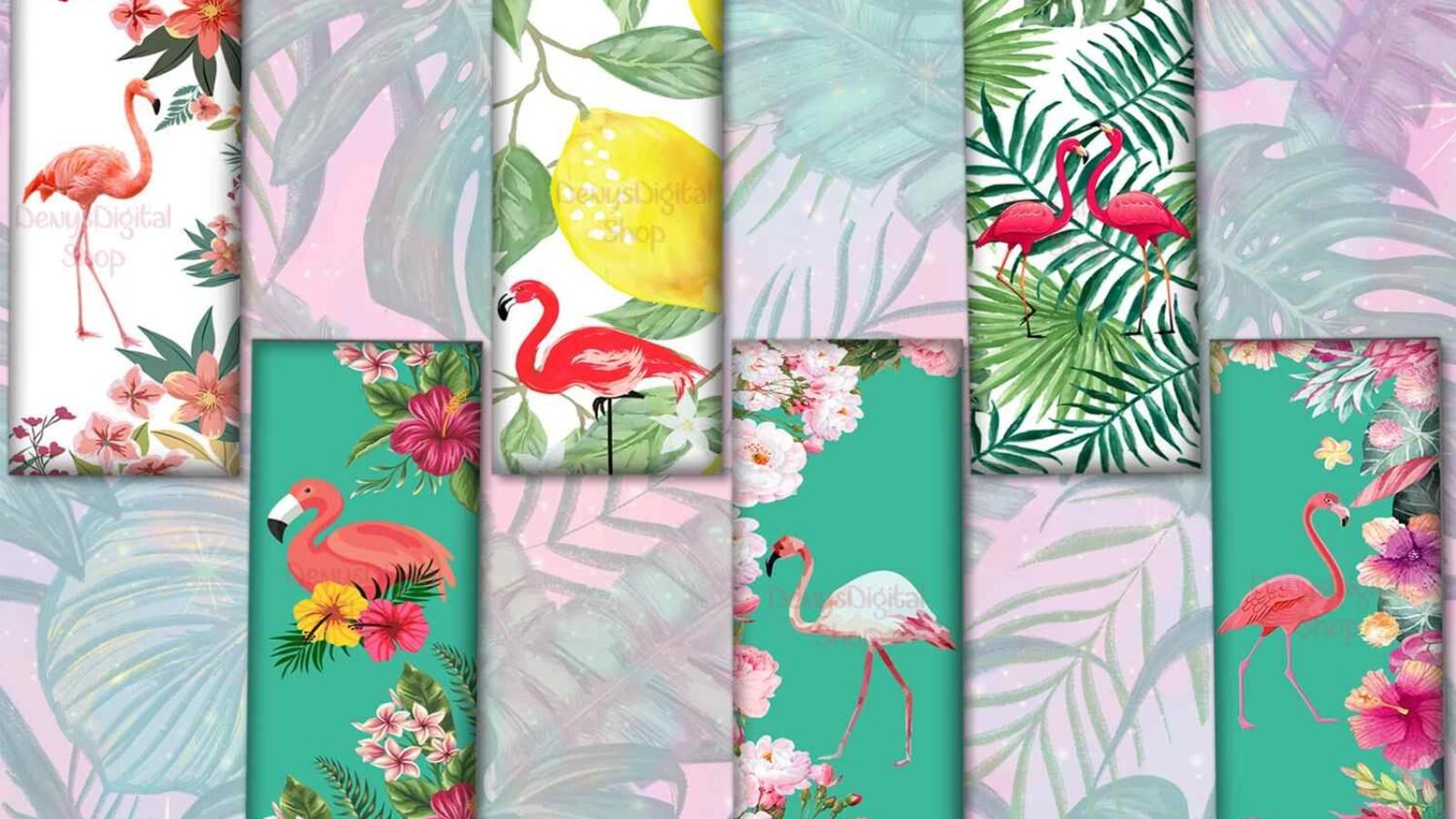 Flamingo Printable Flamingo Digital Bookmarks Flamingo Print