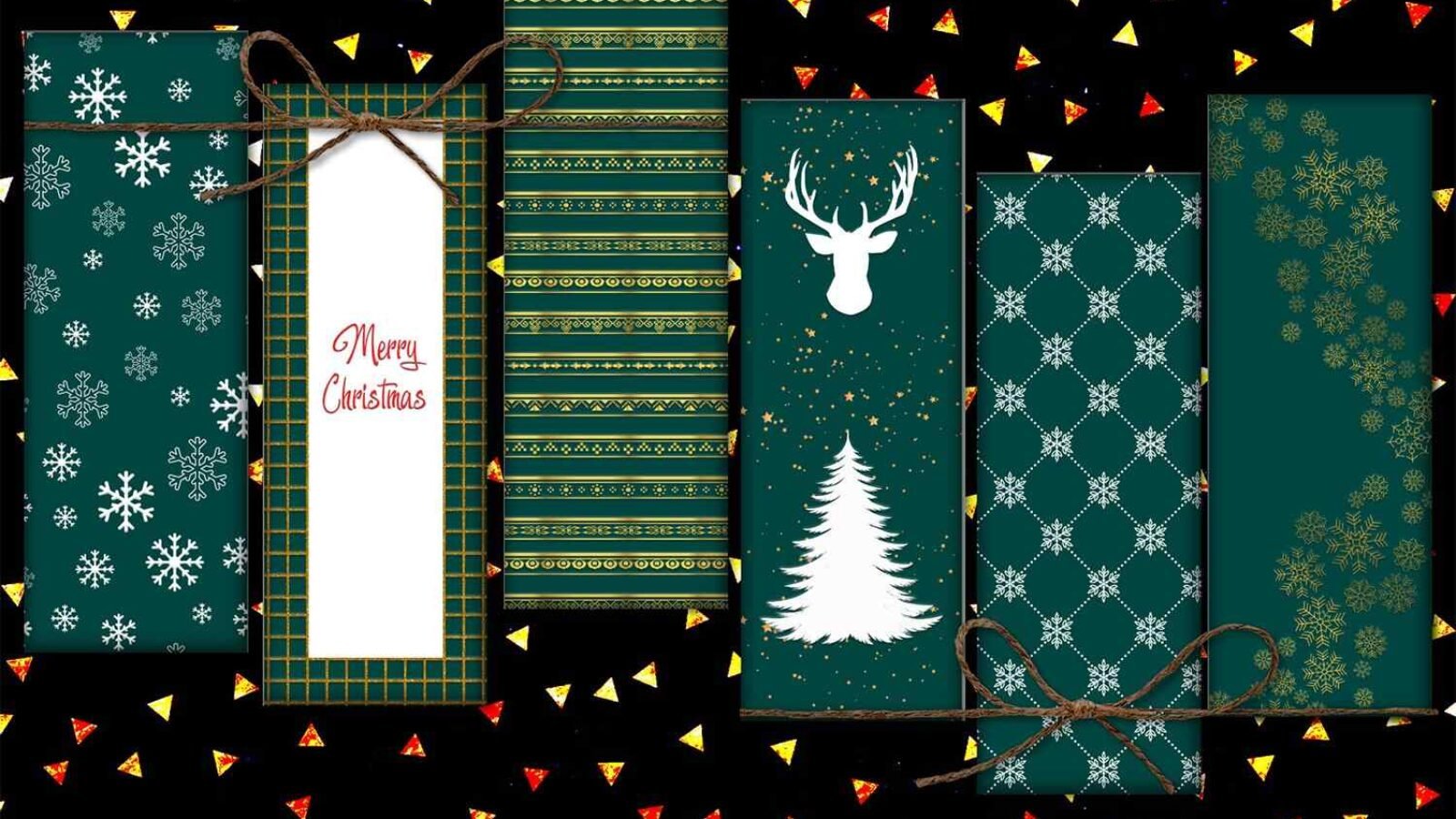 Happy New Year Printable Merry Christmas Papers Digital