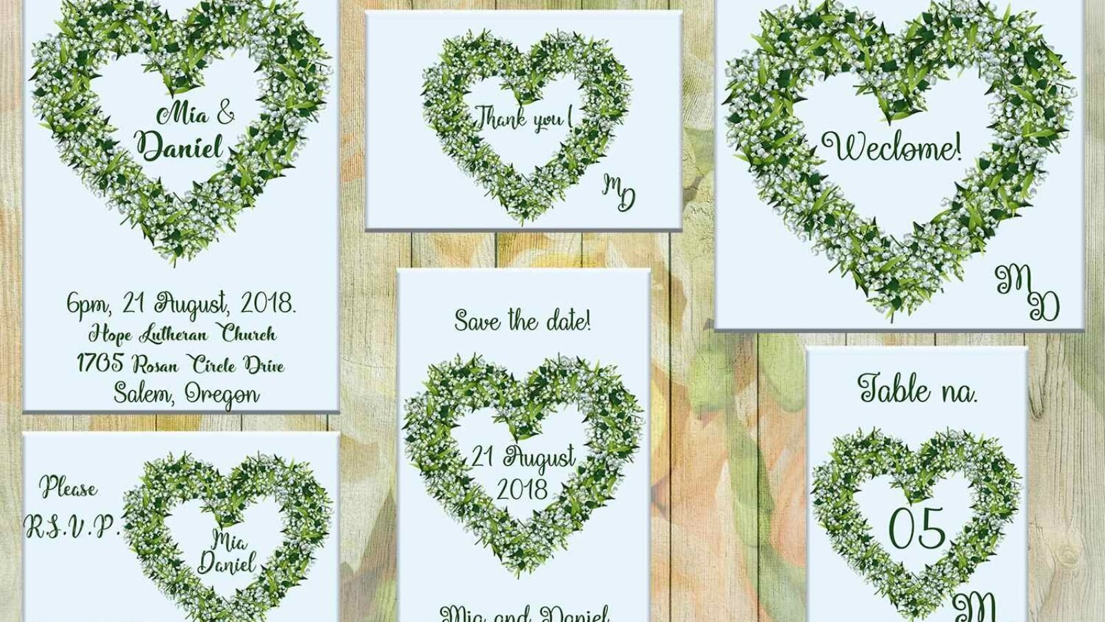 Heart Love Wedding Invitation Card wedding Invitation