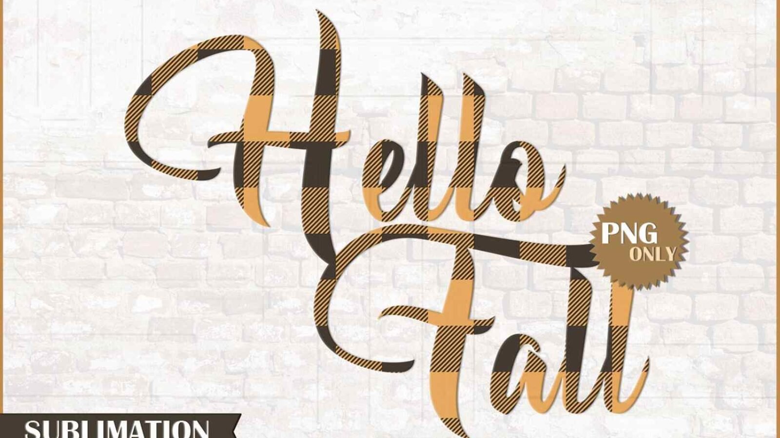 Hello Fall PNG Autumn Buffalo Clipart for Printable