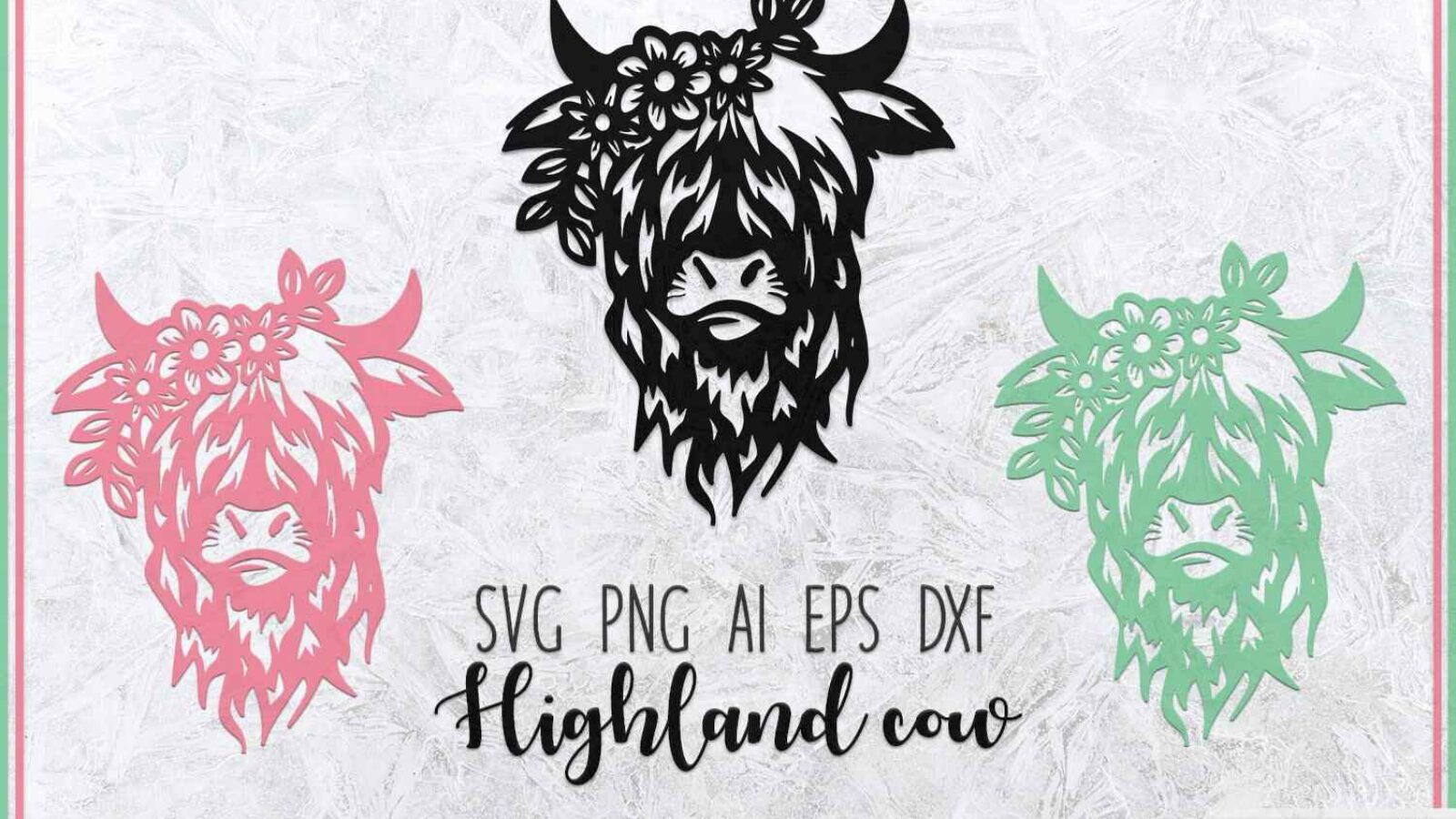 Highland Cow Print Highland Cow SVG Highland Cow Wall art