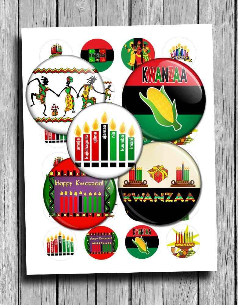 Kwanzaa Printable Images Digital Collage Sheet