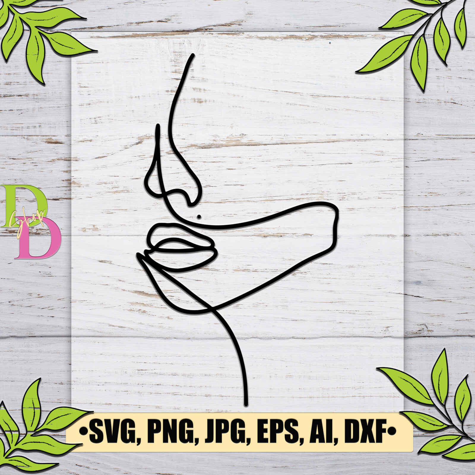 Line Art SVG for Cricut Woman face Line art Face Drawing