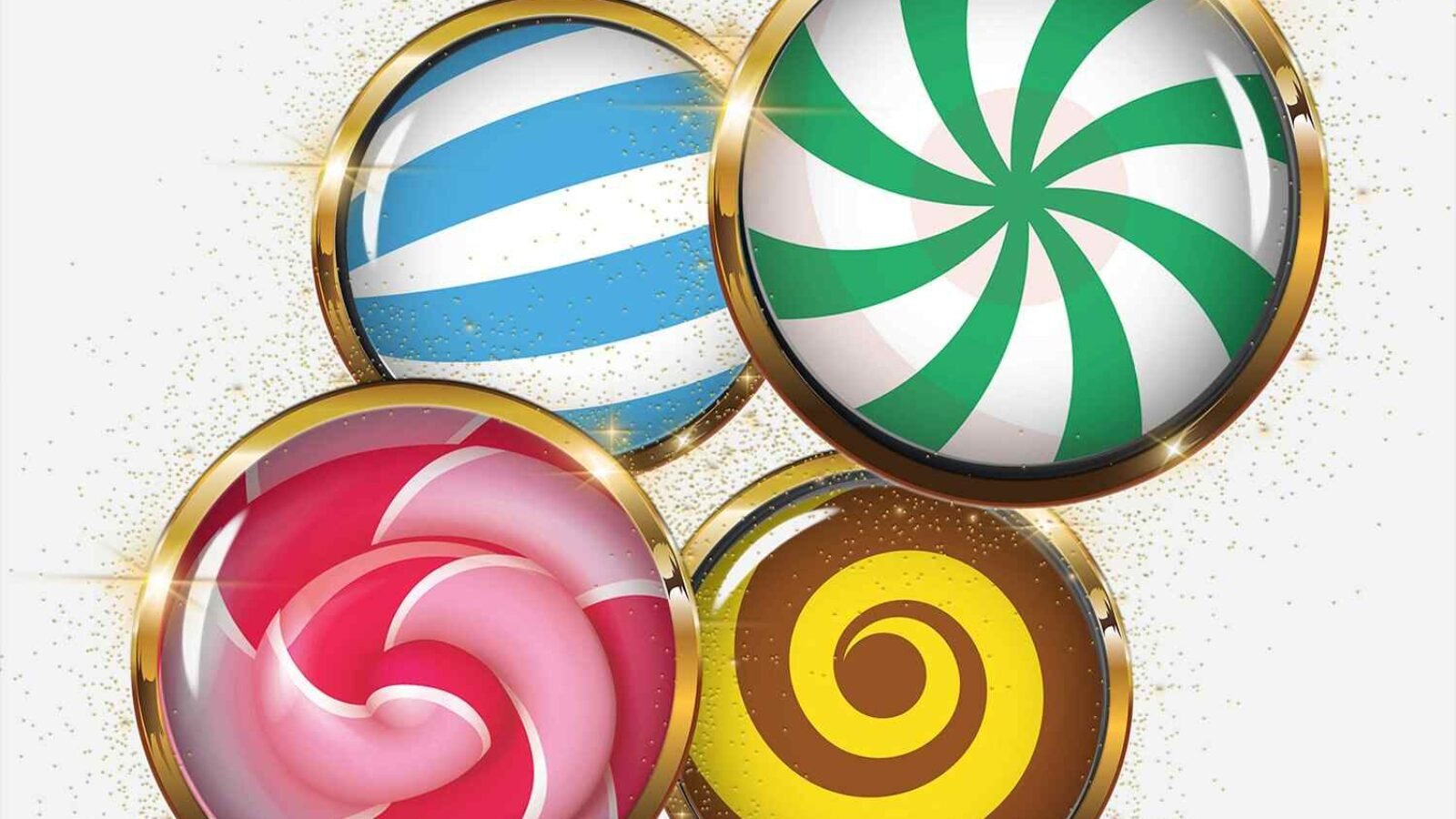 Lollipops Digital Collage Sheet Colorful Circles