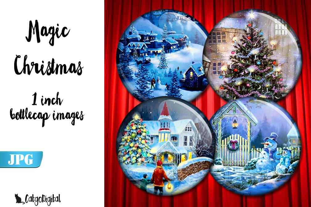 Magic Christmas circle images