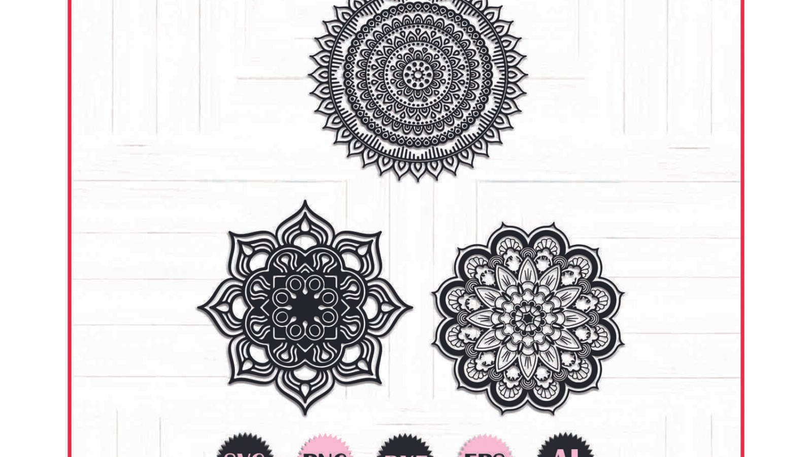 Mandala Bundle Silhouette SVG File For Cricut