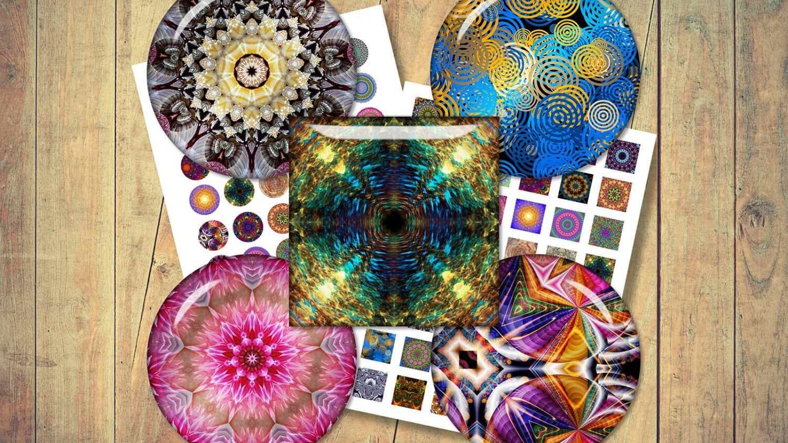 Mandala Digital Collage Sheet Mandala Ornament Images