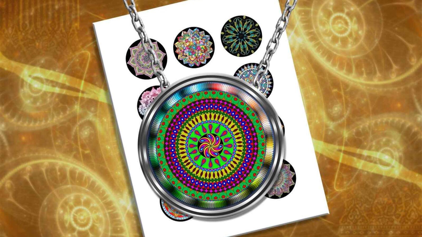 Mandala Ornaments Collage Sheet Circles For Printable