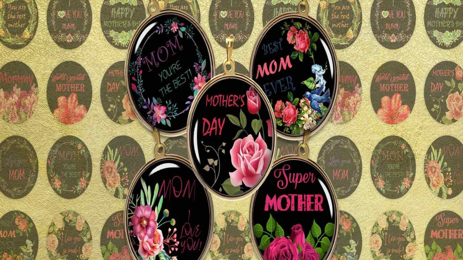 Mother's Day Digital Collage Sheet Quotes Digital Images