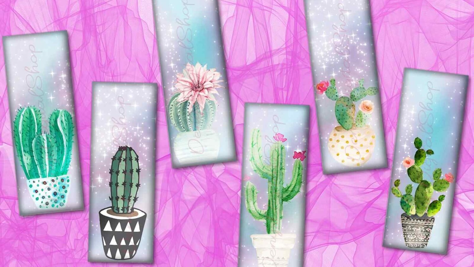 Printable Bookmarks Cactus Cactus Images for Bookmarks Lovers