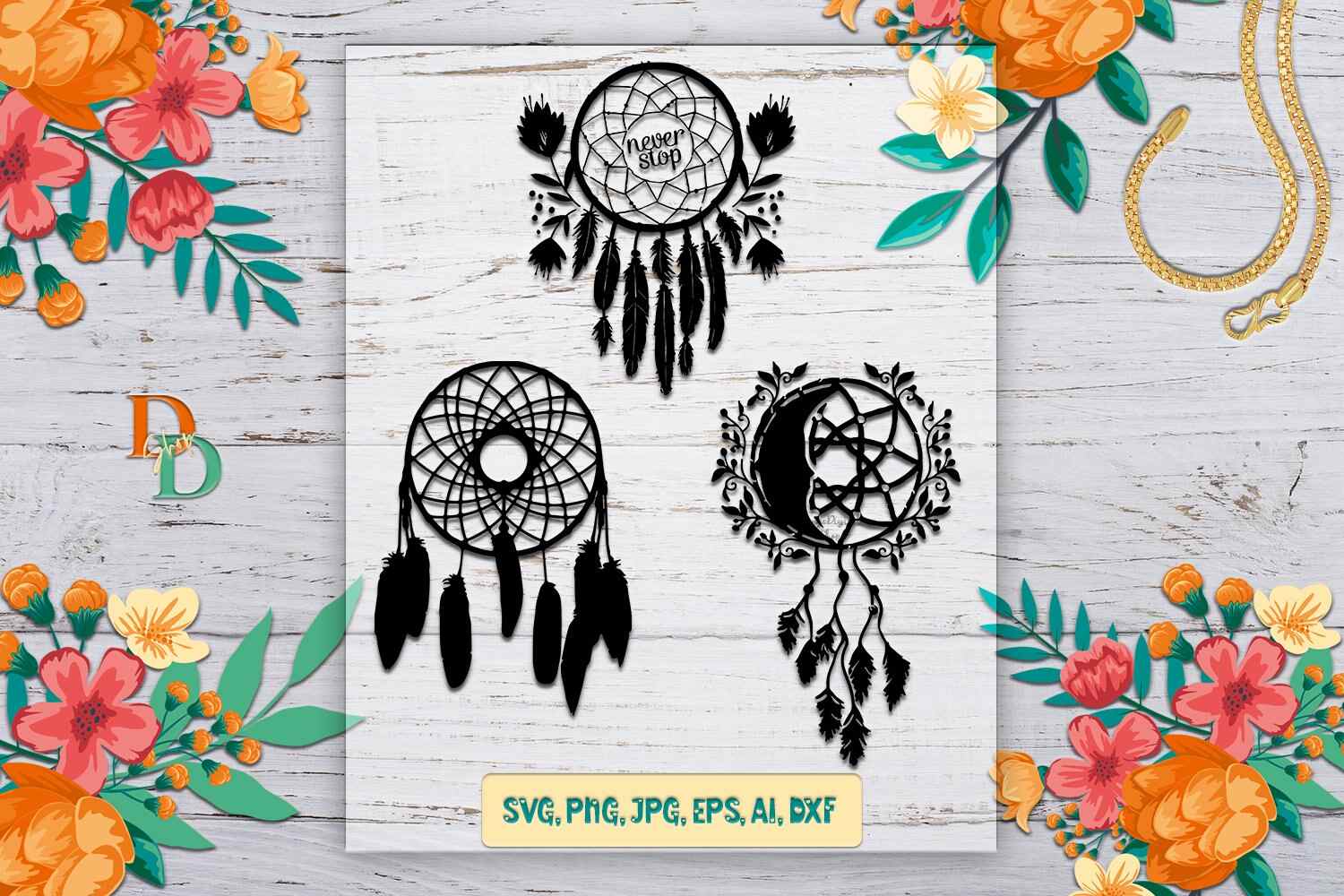 Split Dream Catcher SVG Mandala SVG for You Crafts