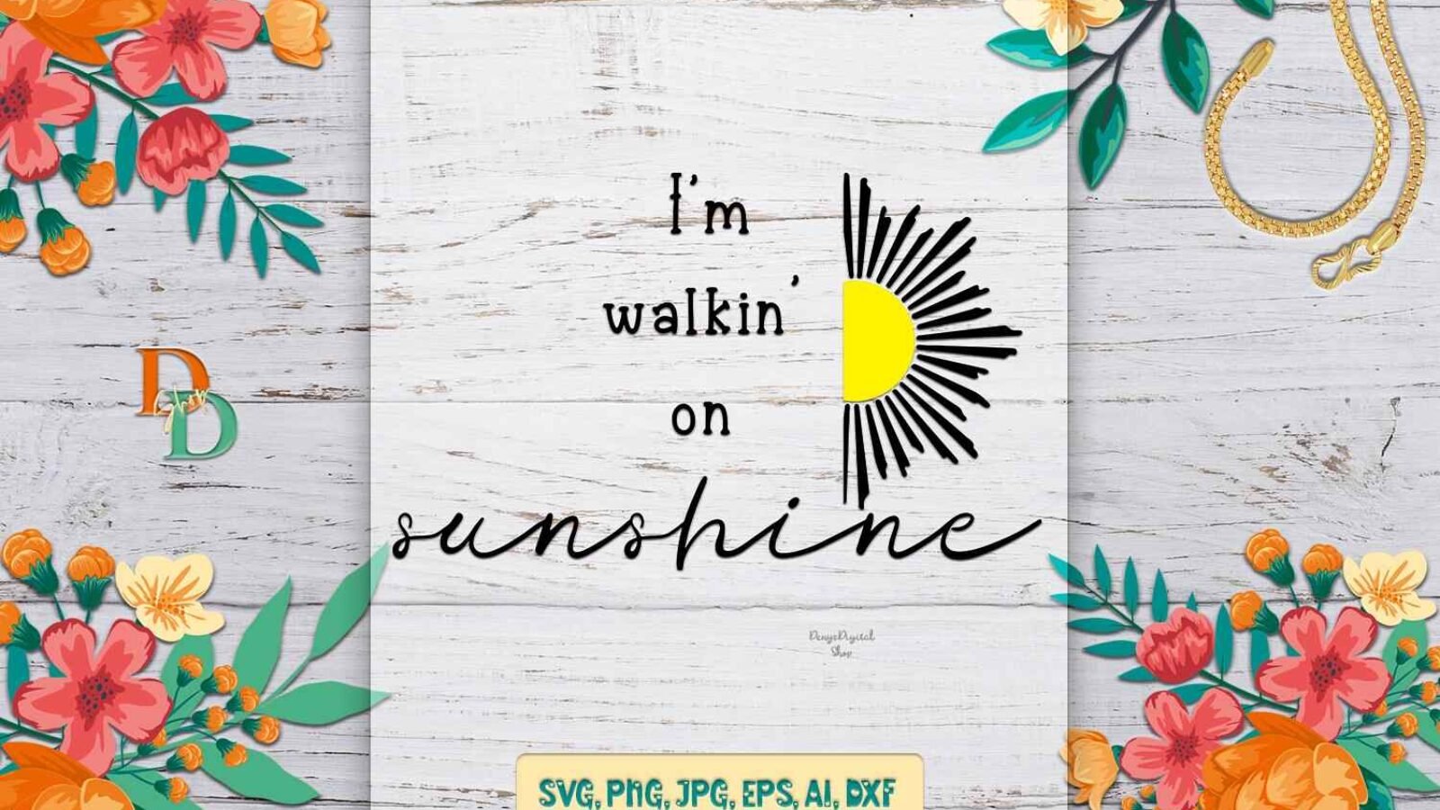 Sunshine Quotes Vector File For Printable