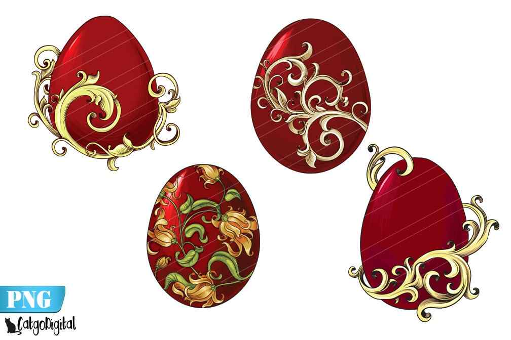 Victorian Easter Eggs PNG Clip Art Easter Clip art