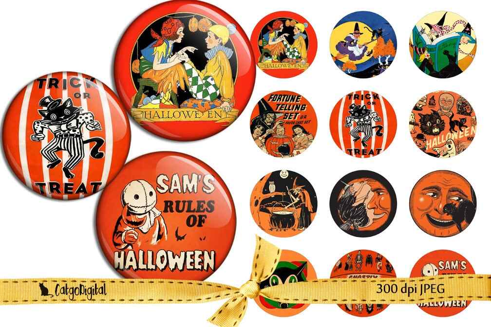 Vintage Halloween Printable images