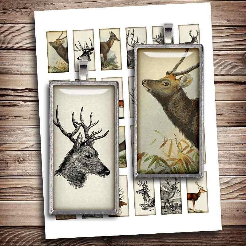 Woodland animals Printable Digital Collage Sheet