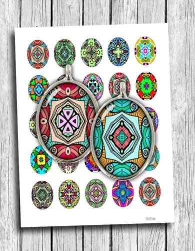 Abstact Pop Art Oval Images