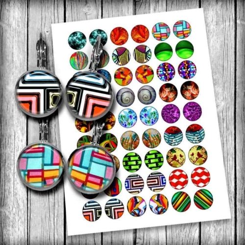 Abstract Art images Printable Jewelry