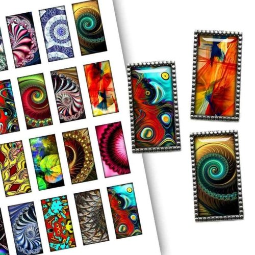 Abstractions Rectangles Digital Collage Sheet