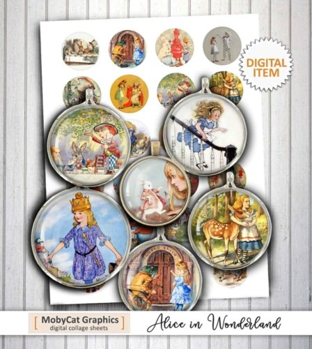 Alice in Wonderland Color Circles