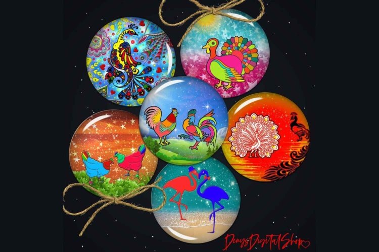 Animals Coloring Sheets Flamingo Love Chicken Circles