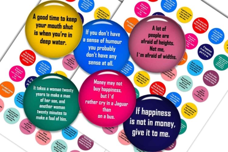 Aphorisms Digital Collage Sheet Aphorisms Circle Printables