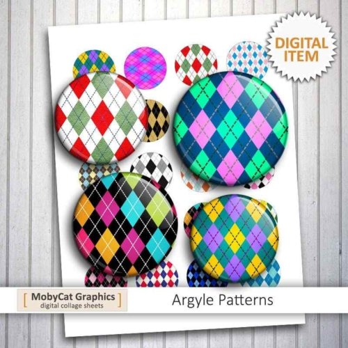 Argyle Patterns Plaid Printable Tartan