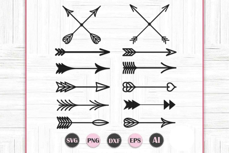 Arrow Silhouette SVG Bundle Vector Files