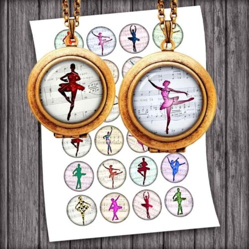 Ballerina Digital Collage Sheet Instant Download