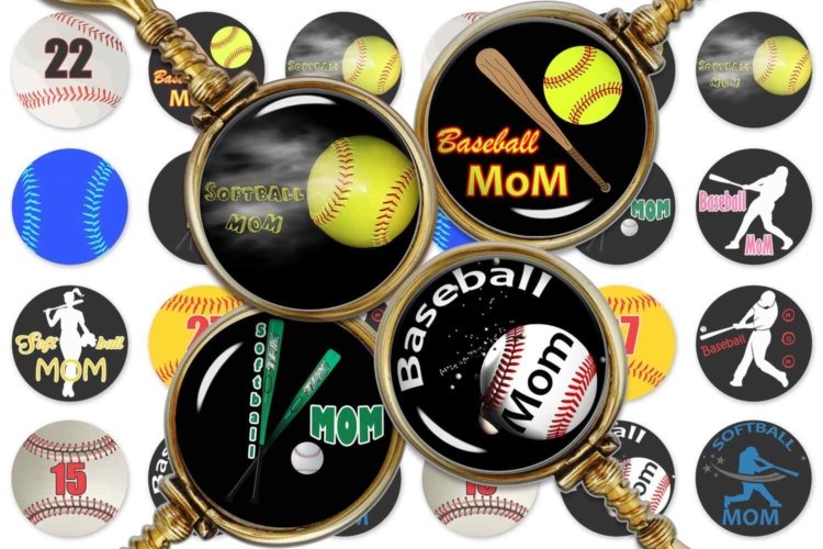 Baseball Digital Collage Sheet Baseball Moms Collage Sheet