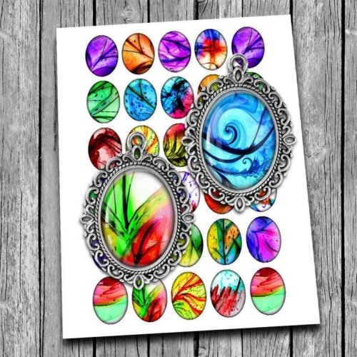 Beautiful Abstract Printable Oval Images