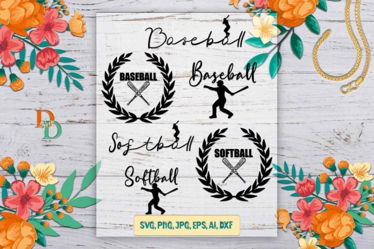 Bundle Sports Softball Mom Baseball images SVG printable