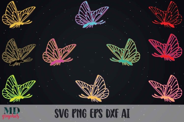 Butterfly Digital Images Silhouettes for Printable