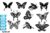 Butterfly Silhouettes SVG Cutting Files