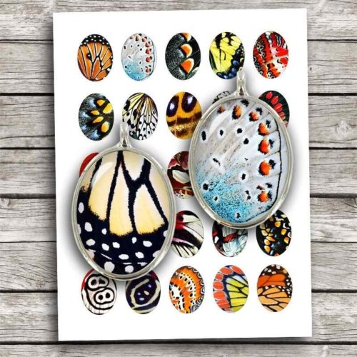 Butterfly Wings Digital Collage Sheet