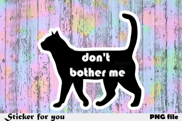 Cat Digital Sticker Images Printable Sticker for Cats Lovers