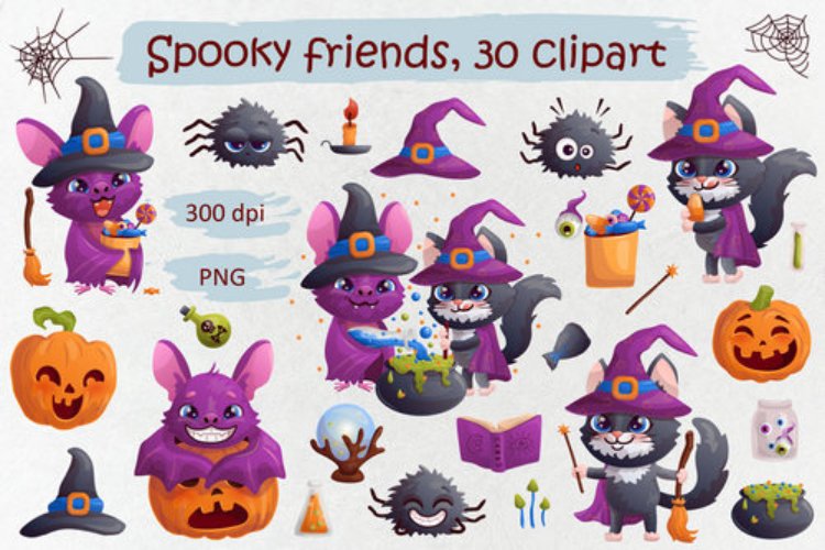 Spooky Friends 30 PNG clipart