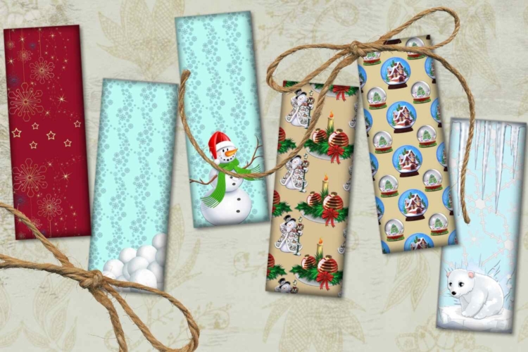 Christmas Images Holidays Printables for Bookmarks Lovers