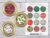 Christmas Circles Digital Collage Sheet Holiday Printable