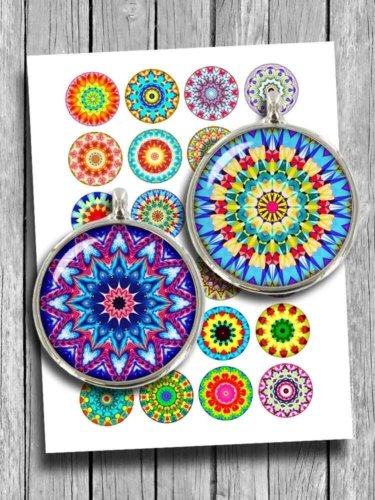 Colorful Mandala Printable Download Circles