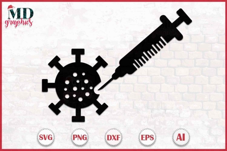 Covid Vaccine Virus SVG Digital Printable File